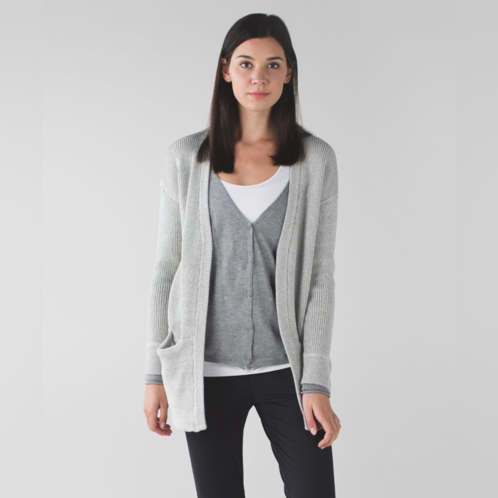 Lululemon | Cashmere Vestigan | Heathered Medium Grey | Women’s Size 4